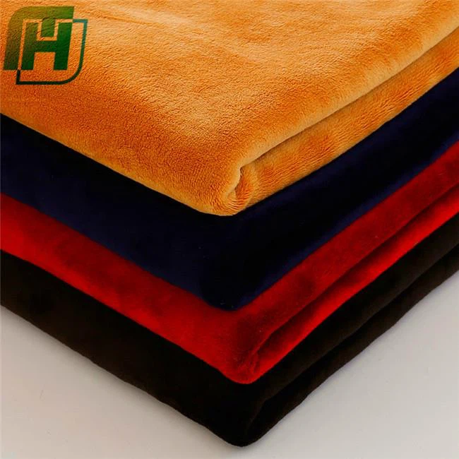many colors of thick velvet fabric