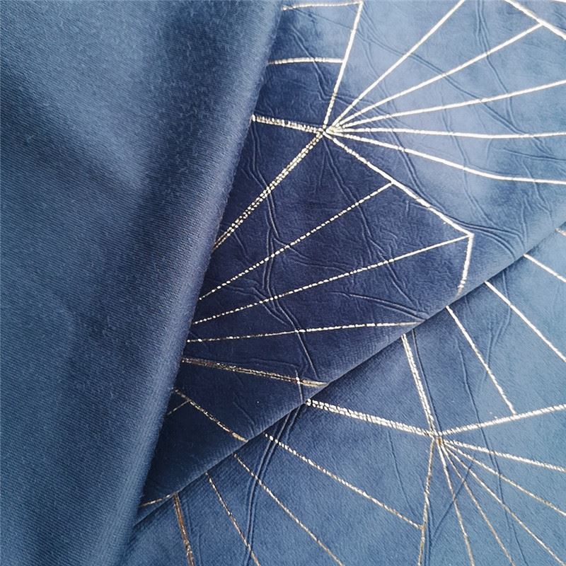 backside of velvet foil fabric 