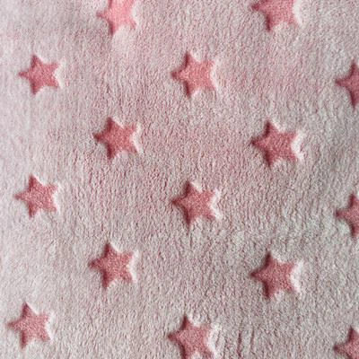 Star flannel fleece fabric 400