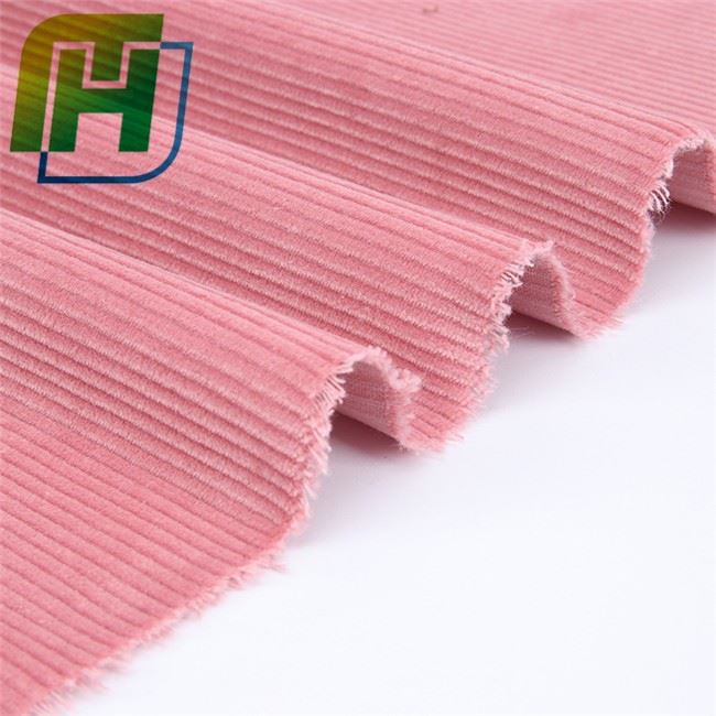 Pink Stripe Velvet Fabric