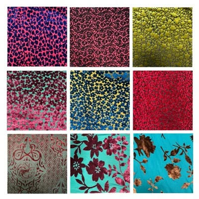 Silk Burnout Velvet Fabric
